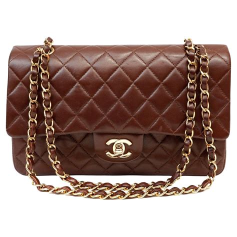 chanel 21p brown classic flap|authentic chanel classic flap bag.